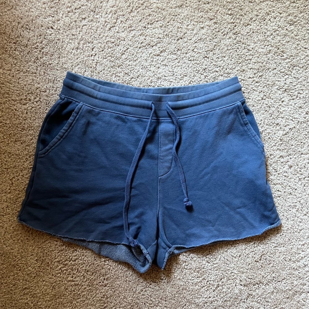 Blue Aerie High Waisted Sweat-shorts, size M